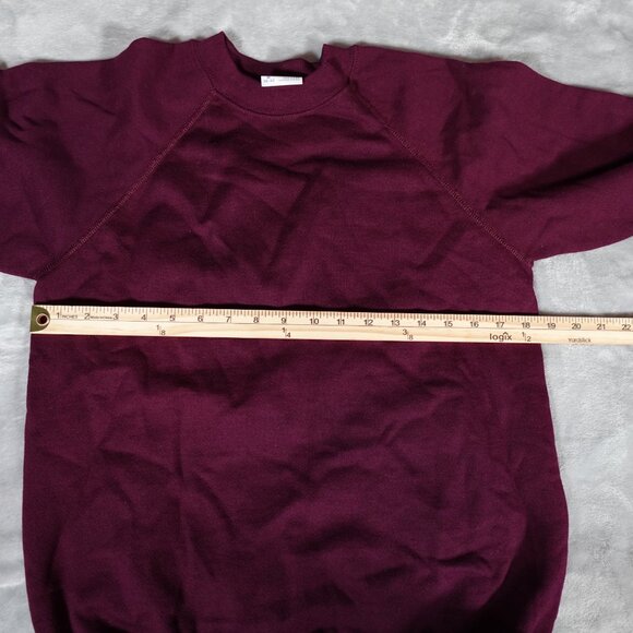 Vintage Hanes Raglan Sweatshirt Mens M (Fits S) Cotton Acrylic Made In USA 80s - Picture 5 of 7
